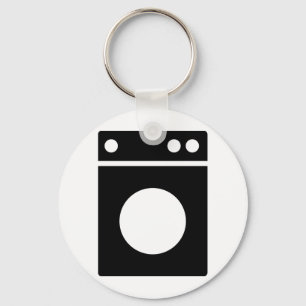 washing machine icon keychain