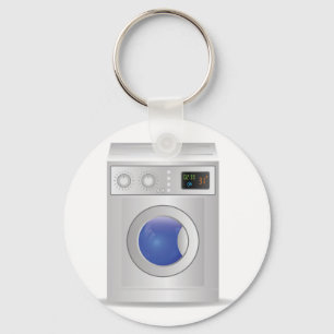 washing machine icon keychain