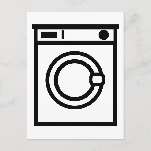 Washing machine postcard (Front)