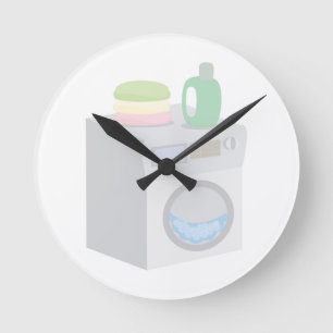 Washing Machine Round Clock