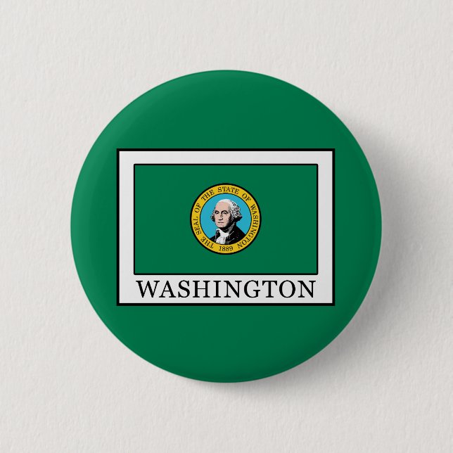 Washington 2 Inch Round Button (Front)