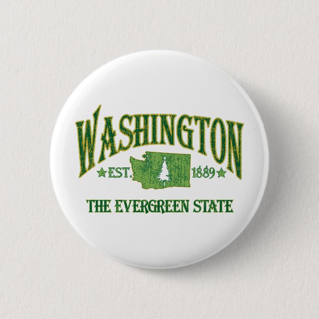 Washington 2 Inch Round Button (Front)
