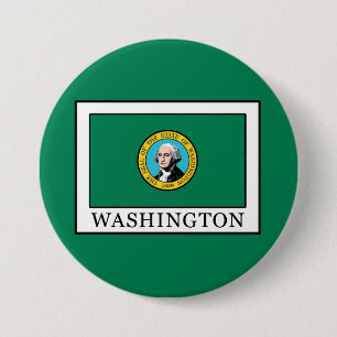 Washington 3 Inch Round Button