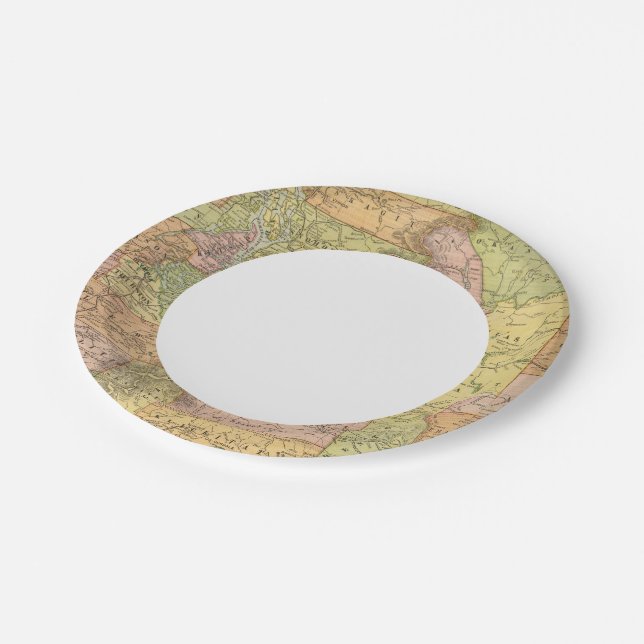 Washington 7 paper plate (Angled)