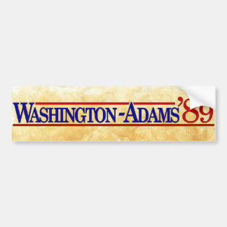 Washington - Adams 2004 Style Bumper Sticker