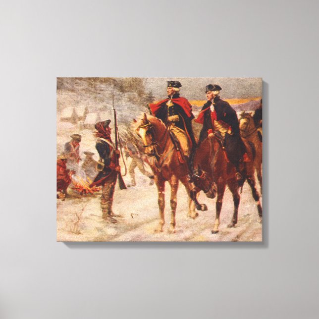 Washington and Lafayette at Valley Forge Canvas Print (Front)