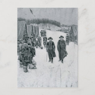 Washington and Steuben at Valley Forge Postcard