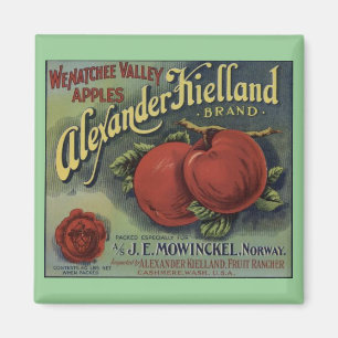Washington Apples Crate Lable Magnet