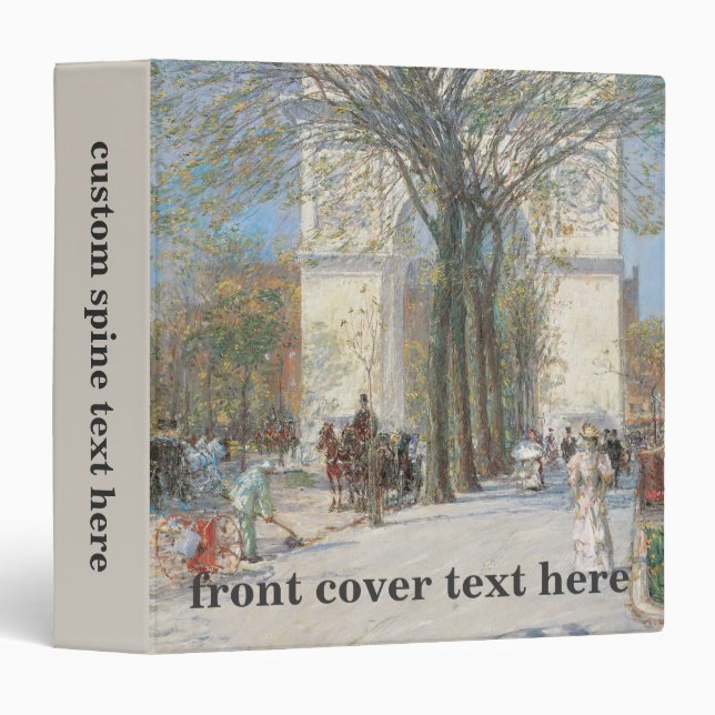 Washington Arch, Spring by Frederick Childe Hassam Binder (Front/Spine)
