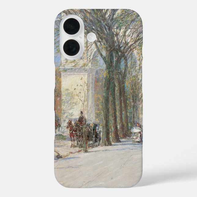 Washington Arch, Spring by Frederick Childe Hassam Case-Mate iPhone Case (Back)