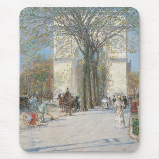 Washington Arch, Spring by Frederick Childe Hassam Mouse Pad