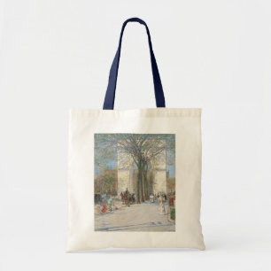 Washington Arch, Spring by Frederick Childe Hassam Tote Bag