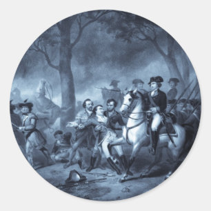 ''Washington as a Soldier'' stickers (selenium)