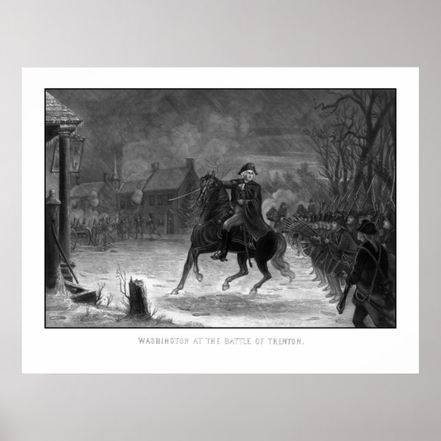 Washington At The Battle Of Trenton Poster (Front)