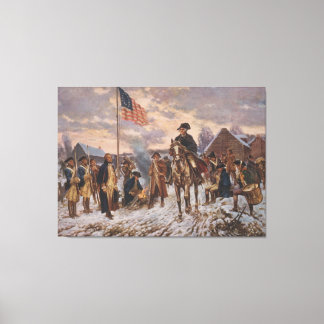 Washington at Valley Forge by Edward Percy Moran Canvas Print