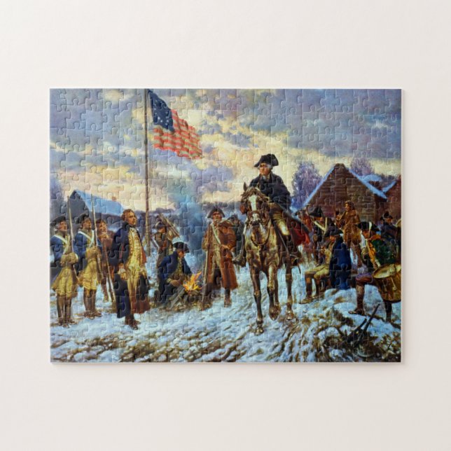 Washington at Valley Forge Jigsaw Puzzle (Horizontal)