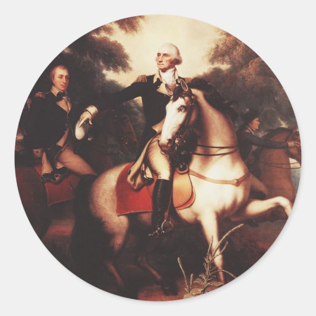 Washington Before Yorktown by Rembrandt Peale Classic Round Sticker (Front)