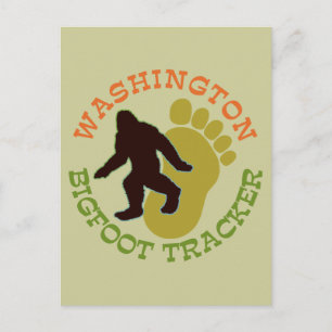 Washington Bigfoot Tracker Postcard