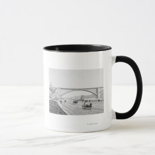 Washington Bridge and the Speedway Photograph Mug