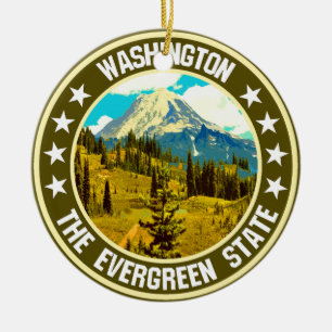 Washington Ceramic Ornament