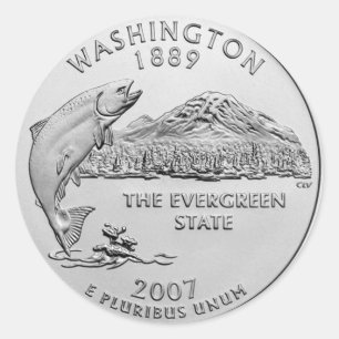 Washington Classic Round Sticker