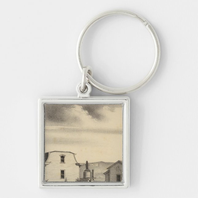 Washington College, Calif Keychain (Front)