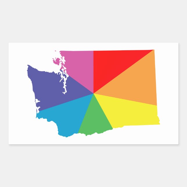 washington colour burst sticker (Front)