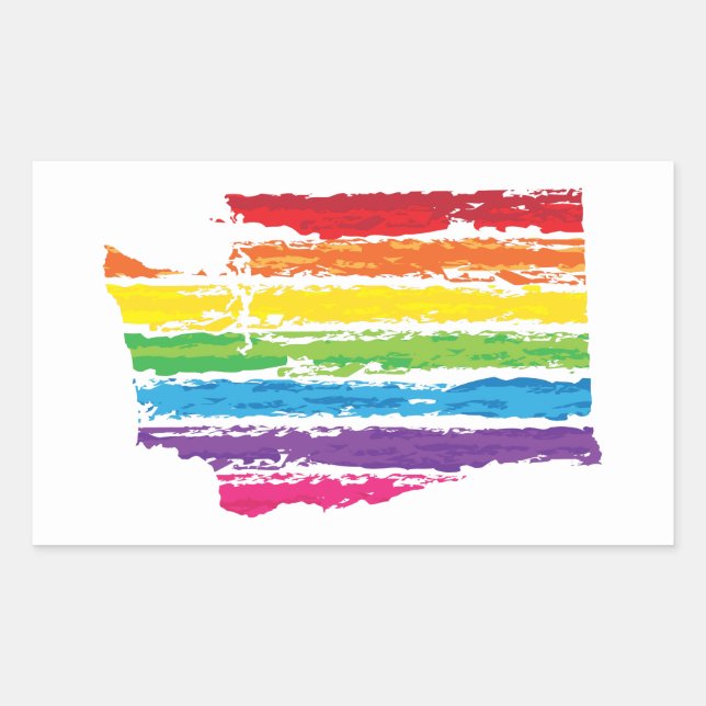 washington colour strokes sticker (Front)