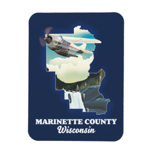 Washington county Maine Map Magnet