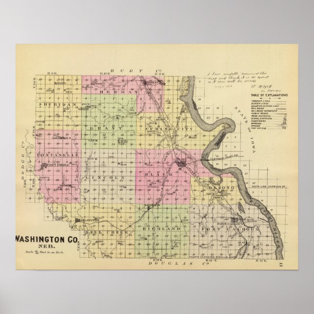 Washington County, Nebraska Poster (Front)
