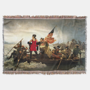 Washington Cross-Dressing Delaware Throw Blanket