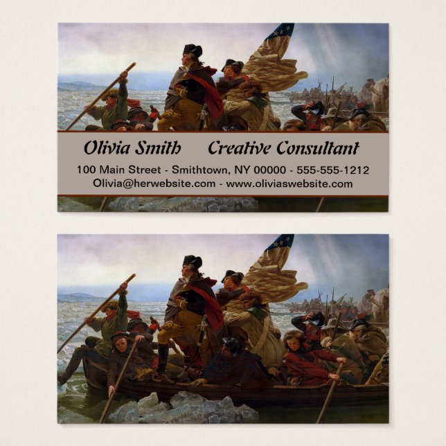 Washington Crossing Delaware Art (Front & Back)