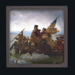 Washington Crossing Delaware Art Gift Box<br><div class="desc">Washington Crossing the Delaware (1851) oil on canvas painting by German-American artist Emanuel Leutze. The painting commemorates General George Washington's crossing of the Delaware River with the Continental Army on the night of December 25–26,  1776,  during the American Revolutionary War.</div>