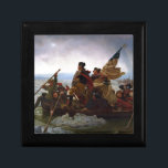 Washington Crossing Delaware Art Gift Box<br><div class="desc">Washington Crossing the Delaware (1851) oil on canvas painting by German-American artist Emanuel Leutze. The painting commemorates General George Washington's crossing of the Delaware River with the Continental Army on the night of December 25–26,  1776,  during the American Revolutionary War.</div>