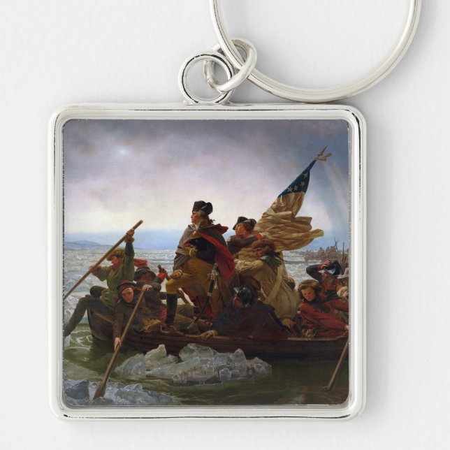 Washington Crossing Delaware Art Keychain (Front)