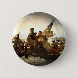 Washington Crossing the Delaware 2 Inch Round Button