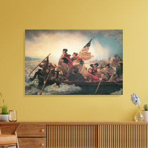 Washington Crossing the Delaware by Emanuel Leutze Canvas Print
