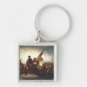 Washington Crossing the Delaware by Emanuel Leutze Keychain