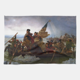 Washington Crossing the Delaware by Emanuel Leutze Kitchen Towel