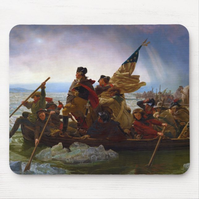 Washington Crossing the Delaware by Emanuel Leutze Mouse Pad (Front)