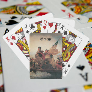 Washington Crossing the Delaware by Emanuel Leutze Playing Cards