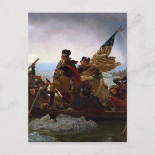 Washington Crossing the Delaware by Emanuel Leutze Postcard