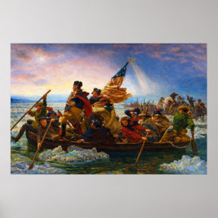 Washington Crossing the Delaware by Emanuel Leutze Poster