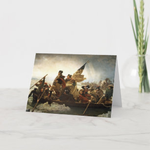 Washington Crossing the Delaware Card