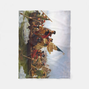 Washington Crossing the Delaware Fleece Blanket