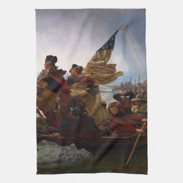 Washington Crossing the Delaware Kitchen Towel (Vertical)
