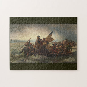 Washington Crossing the Delaware Luetze art puzzle