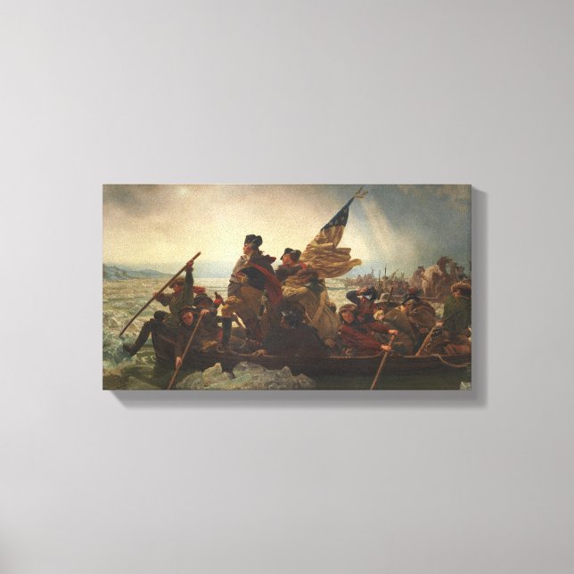Washington Crossing the Delaware Painting Canvas Print (Front)