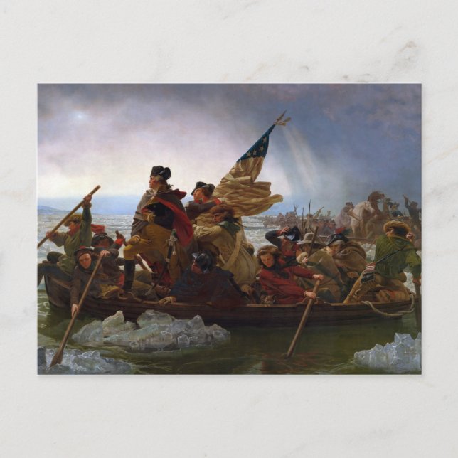 Washington Crossing the Delaware Postcard (Front)