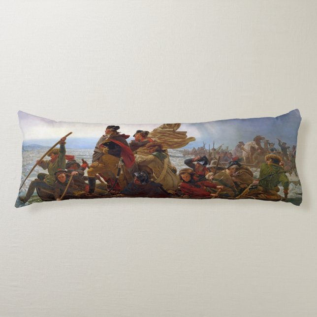 Washington Crossing the Delaware River Body Pillow (Front)
